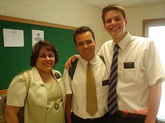 Eu, Elder Gatto e Elder Kennedy em Rosário