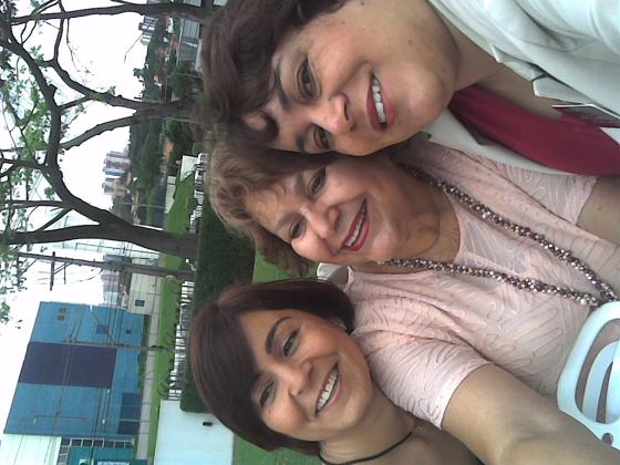 Mamãe, Carla e eu em São Paulo— um encontro feliz!
