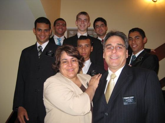Chegadas: Elder Souza, Elder Ferreira, Elder Pereira, Elder Cajuhi, Elder Coleman, Elder Yudi