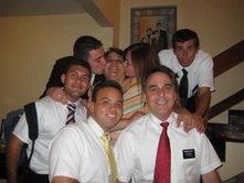 Saídas: Elder Gatto, Elder Tinti, Sister Freitas, Elder M. Lopes, Elder Gomes