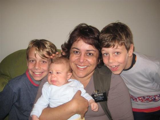 Marcos, o mais novo sobrinho e André e Lucas