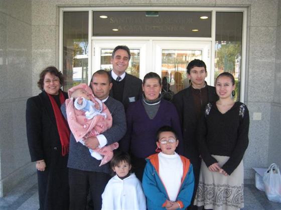 A família de Rafael e Miriam
