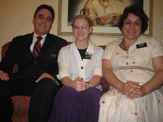 Chegada de Sister Witmer em dez 2009