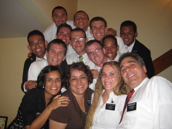 Saída de 05 de Janeiro de 2010 - Sister Cavalcanti, Sister da Silva, Elder Hayter, Elder Hill, Elder Da Silva, Elder Uhlig, Elder Santiago, Elder da Silva, Elder Young, Elder Hackett, Elder Trindade, Elder Magustero, Elder Coelho