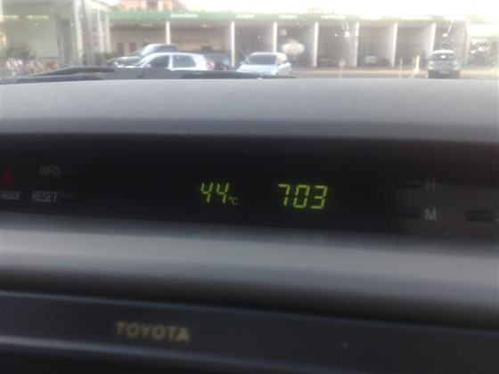 44 graus as sete da Noite!